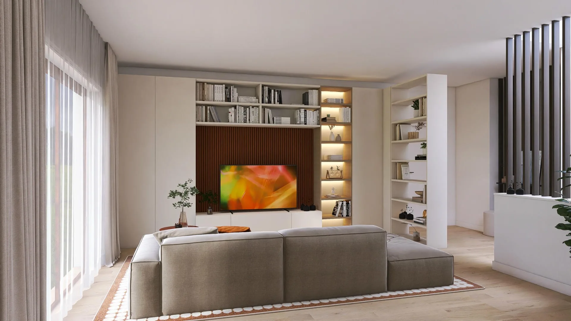 Render 3D fotorealistico degli ambienti di progetto